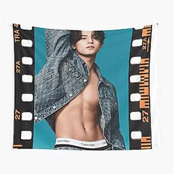 K-pop SVT Mingyu Hot Blue Tapestry