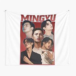 Mingyu Vintage Bootleg Tee Tapestry