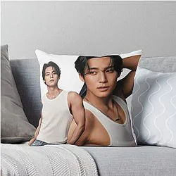 Kpop Seventeen Mingyu Photoshoot Throw Pillow