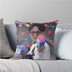 Kim Mingyu SVT Carat Kpop Korean Meme Throw Pillow