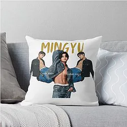 Mingyu - K-Pop Fanart Inspired by SEVENTEEN Throw Pillow