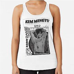KIM MINGYU SEVENTEEN Racerback Tank Top