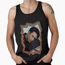 Kim Mingyu Seventeen Korean Kpop Retro Color Oil Paint Tank Top