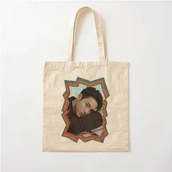 Kim Mingyu Seventeen Korean Kpop Retro Oil Paint Cotton Tote Bag