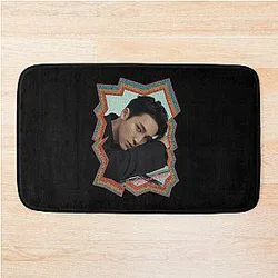 Kim Mingyu Seventeen Korean K-pop Retro Color Oil Paint Design Bath Mat
