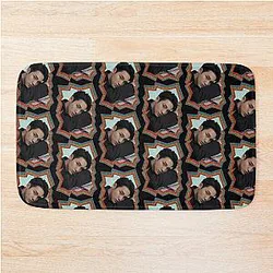 Kim Mingyu Korean Kpop Retro Oil Paint Bath Mat