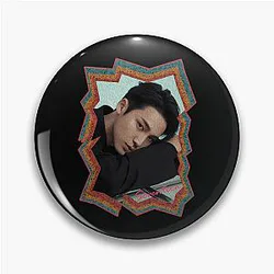 Kim Mingyu Seventeen Korean Kpop Retro Color Oil Paint Pin
