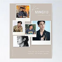 SEVENTEEN MINGYU COLLAGE ART Poster