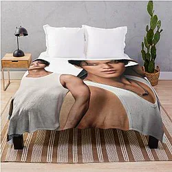 Kpop Seventeen Mingyu Hot Photoshoot Throw Blanket