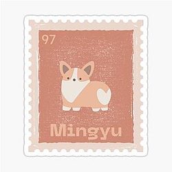 Mingyu Seventeen Stamp Sticker becomes Mingyu Seventeen Stamp