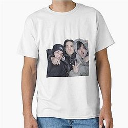 Wonwoo, Mingyu, and Dokyeom in the Soop Classic T-Shirt