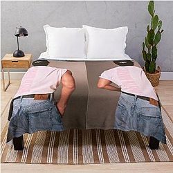Vintage Denim Mingyu Throw Blanket