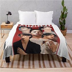 Mingyu Vintage Bootleg Tee Throw Blanket