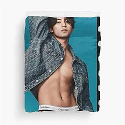 Kpop SVT Mingyu Hot Blue Duvet Cover