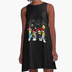 Minions Christmas A-Line Dress