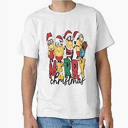 Custom Merry Christmas Minions Holiday Minion Xmas Christmas Party Minion Cute Minion Birthday Lover Funny Classic T-Shirt