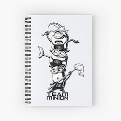 Despicable Me Minions Team Work Spiral Notebook