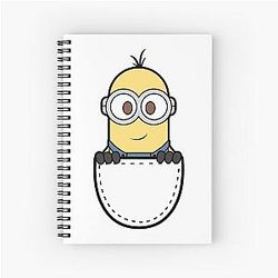 Minions Kevin in the Pocket Spiral Notebook