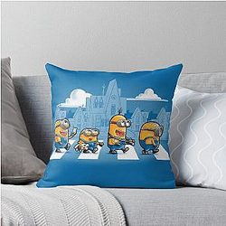 Minions Road Throw Pillow