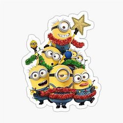 Christmas Minions Stickers