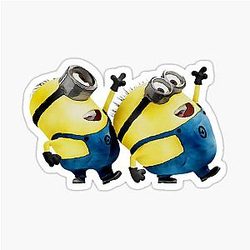 Minions Running Sticker