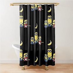 8-bit Minions Shower Curtain