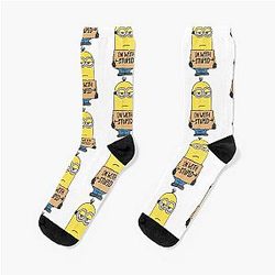 Minions I'm Stupid Socks