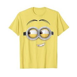 Minions Dave Side Smile Graphic T Shirt