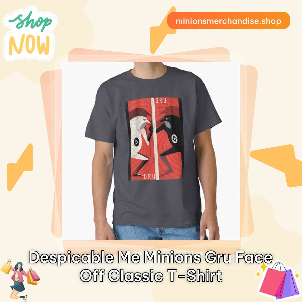 Despicable Me Minions Gru Face Off Classic T-Shirt