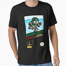 Minnesota Wild 8-bit Retro Pixel Art Videogame Cart Essential T-Shirt