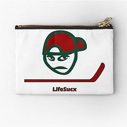 Minnesota Wild Colors - Angry Guy Zipper Pouch