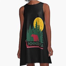 Art Minnesota Wild A-Line Dress