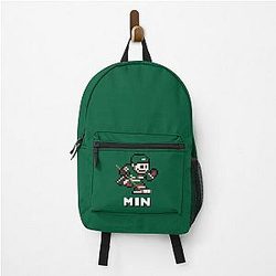 Minnesota Wild 8-bit Retro Pixel Art Videogame Player Backpack