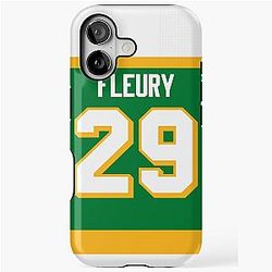 Minnesota Wild Marc-Andre Fleury 2022 Reverse Jersey Back Case