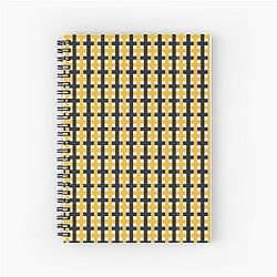 Mizzou Tigers Black Gold Plaid - University of Missouri Spiral Notebook