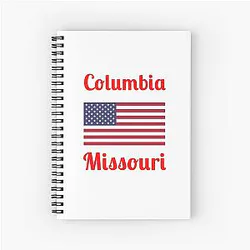 Columbia Missouri Stylish Print Spiral Notebook
