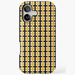 Mizzou Tigers Black Gold Plaid - University of Missouri iPhone Tough Case