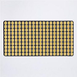 Mizzou Tigers Black Gold Plaid University of Missouri Desk Mat