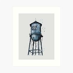 Rich Hill Missouri Water Tower Art Print