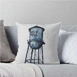 Rich Hill Missouri Water Tower Throw Pillow