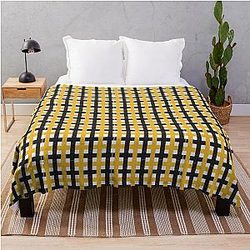 Mizzou Tigers Black Gold Plaid Throw Blanket - University of Missouri