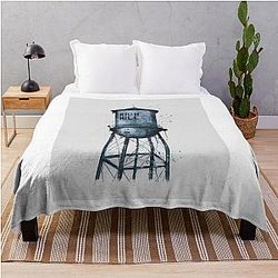 Rich Hill Missouri Water Tower Throw Blanket