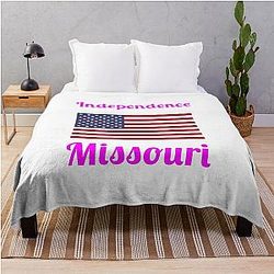 Independence Missouri Stylish Prints Throw Blanket