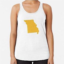 Missouri Gold Racer Tank Top