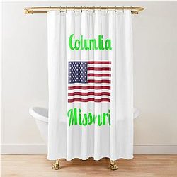 Columbia Missouri Stylish Prints Shower Curtain