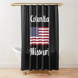 Columbia Missouri Stylish Prints Shower Curtain