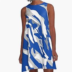 St Louis Missouri A-Line Camo Dress
