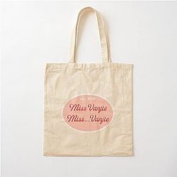 MISS VANJIE Sticker Cotton Tote Bag