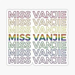 Miss Vanjie RuPaul Drag Race LGBT Flag Sticker