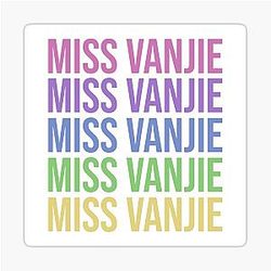 Rainbow Miss Vanjie Sticker